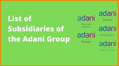 The Subsidiaries Of Adani Group That Made It Successful Adani Group