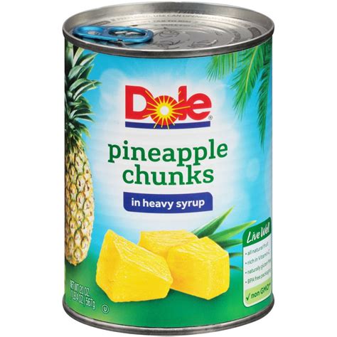 Dole Pineapple Chunks in Heavy Syrup 20oz Can | Garden Grocer