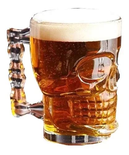 Vaso Calavera Cervecero 500 Ml Vidrio Alta Calidad X1 MercadoLibre