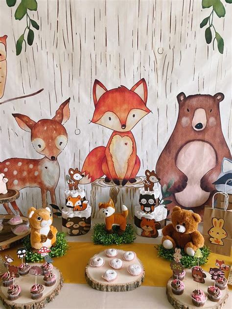 Woodland Themed Baby Shower Baby Shower Woodland Theme Animal Baby