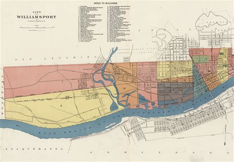 Map Of The City Of Williamsport Pennsylvania 1900 Flickr