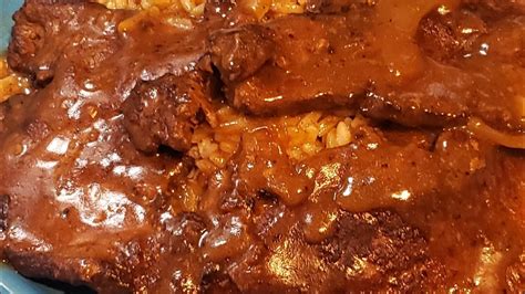 Smothered Beef Liver Onions Youtube