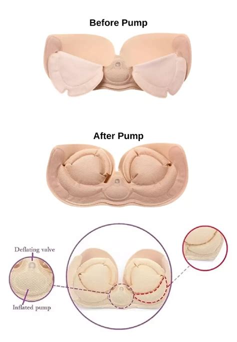 Buy Kiss Tell Hilary Inflatable Push Up Bra in Nude 充气胸贴 Online ZALORA Philippines
