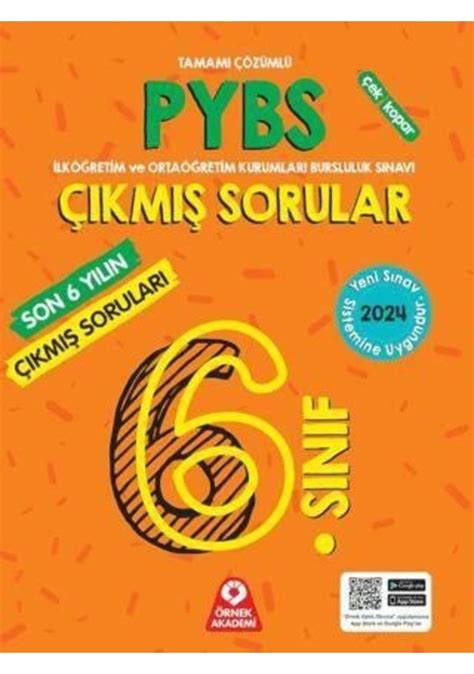 6 Sınıf Pybs Son 6 Yılın Çıkmış Soruları Örnek Akademi Fiyatları ve