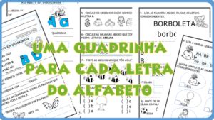 Uma Quadrinha Para Cada Letra Uma Forma Gostosa De Aprender