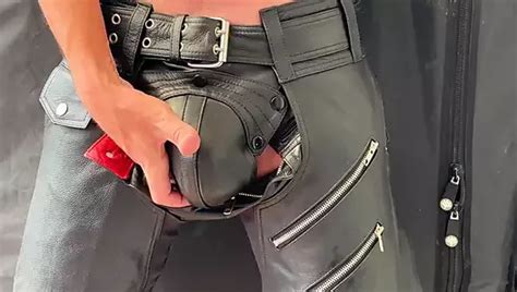 Leather Jeans Huge Bulge And Rock Hard Cock Stroking Gay Amateur Porn Feat KinkLover XHamster