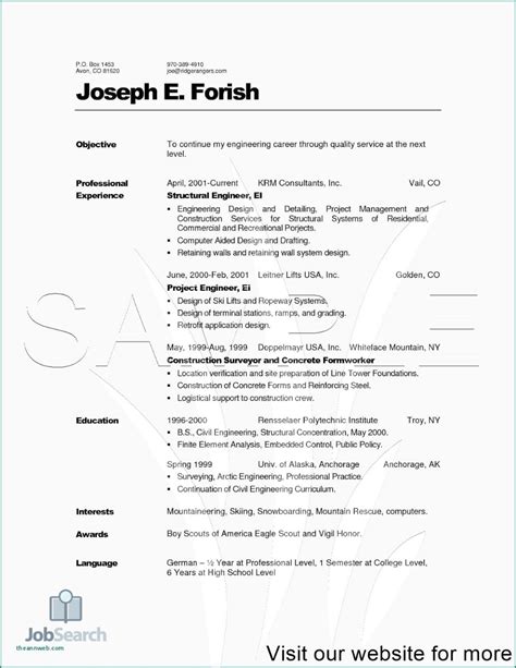 Rn Bsn Resume Examples Nursing Grad Template