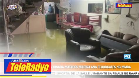 Ilang Barangay Sa Malabon Binaha Matapos Masira Ang Floodgates Ng MMDA