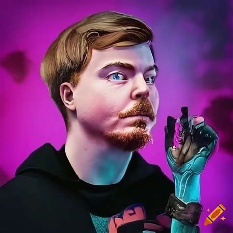 Popular Youtuber Mrbeast Donaldson On Craiyon