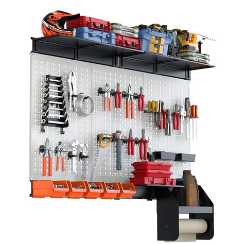 Buy TORACK Pegboard Organizer 4 Ft Peg Board Tool Garage Storage Kit