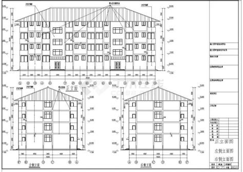 某四层砌体结构宿舍楼建筑方案设计图居住建筑土木在线