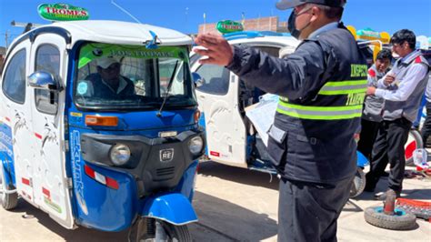 Mototaxis Fueron Constatados Por La Gerencia De Transportes Y Seguridad