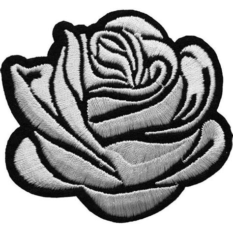 Cusson Rose Blanche Fleur Patch Flower Nature Thermocollant X Cm