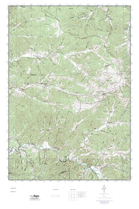 MyTopo Stewart Tennessee USGS Quad Topo Map