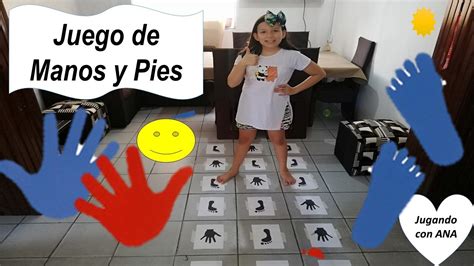 Juegos De Pies Y Manos Para Niños Lona Rayuela Manos Y Pies Funda De