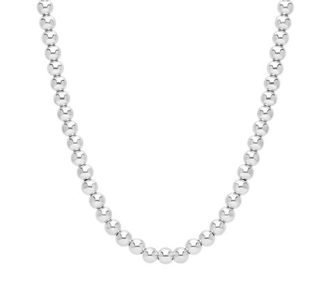 Elyse Ryan Sterling Silver Adjustable Bead Neck Lace QVC