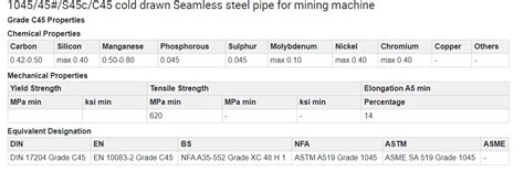 S C C Cold Rolled Mining Machine Seamless Cs Tube Cold Drawn