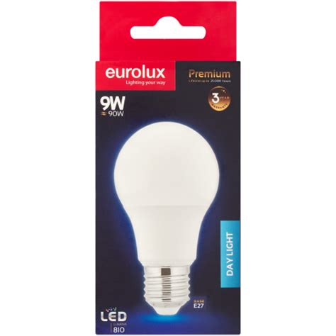 Eurolux E27 A60 Led Globe Day Light 9 W Clicks