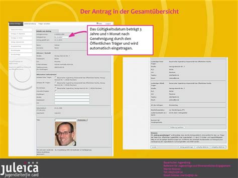 Antragsbearbeitung Das Juleica Online Antragsverfahren Ppt