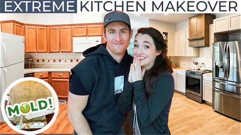 Extreme Kitchen Makeover Diy Remodel Cramped 90s Kitchen To Beautiful Open Concept House To