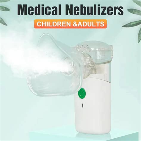 Aliwuzn Alat Terapi Pernapasan Handheld Nebulizer Inhaler Atomizer Gk