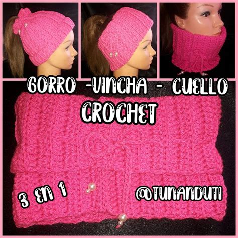 Gorro Vincha Cuello De Crochet Tunanduti In 2020 Crochet Hats