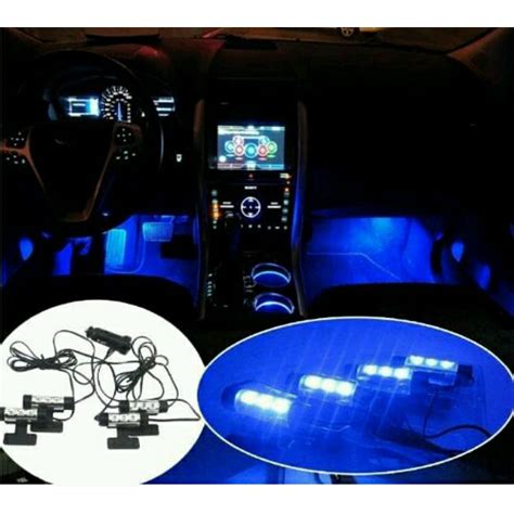 Jual LAMPU LED KOLONG KABIN MOBIL INTERIOR DASHBOARD FOOTSTEP MOBIL ISI