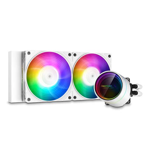 Deepcool Gammaxx L240 A-RGB CPU Liquid Cooler - White - DP-H12CF-GL240 ...
