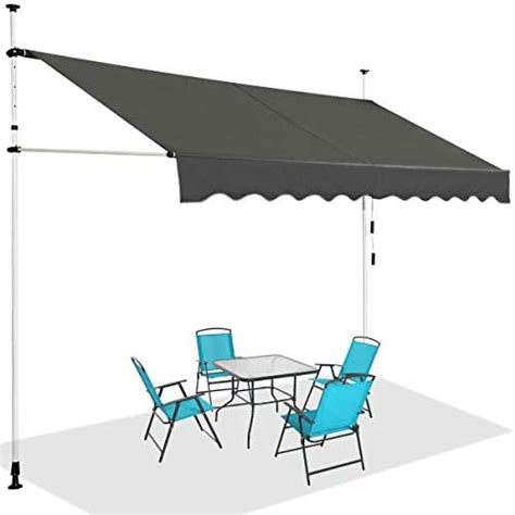 TANGZON 3M 3 5M Retractable Telescopic Awning Aluminum Sun Shade