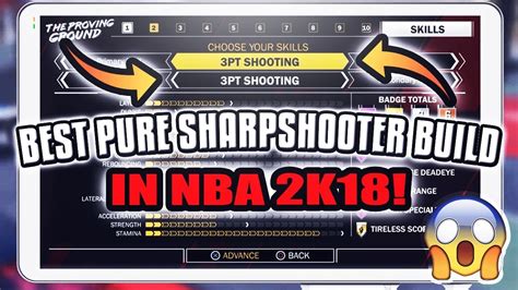 BEST PURE SHARPSHOOTER BUILD IN NBA 2K18 NEVER MISS YouTube