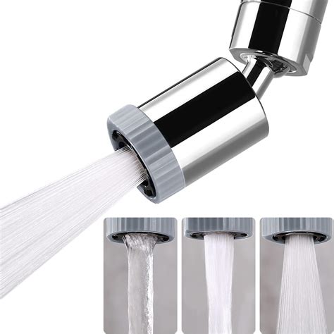 Faucet Sprayer Attachment Flexible Tap Extension Aerator 360 Degree ABS