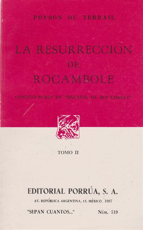 La Resurreccion De Rocambole 2 Portada Puede Variar Sepan Cuantos