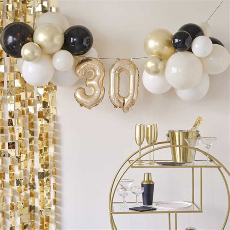 Giant Th Birthday Foil Balloon Bunting Gold Cazaar