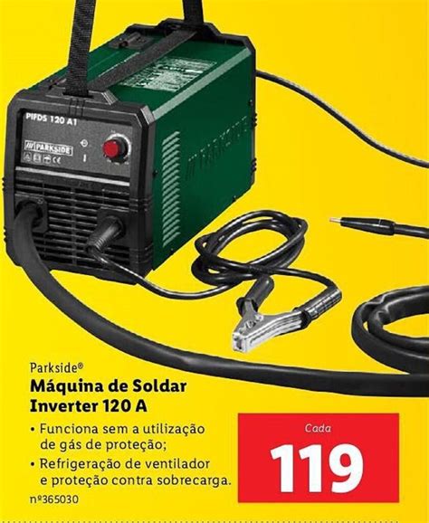 Promoção Parkside Máquina de Soldar Inverter 120 A em Lidl