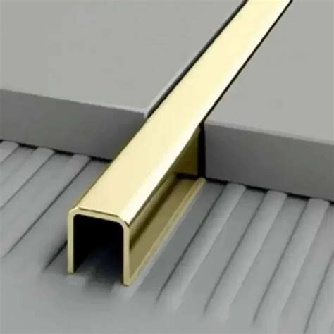 Golden Stainless Steel U Profile For Hardware Fitting Size Feet At