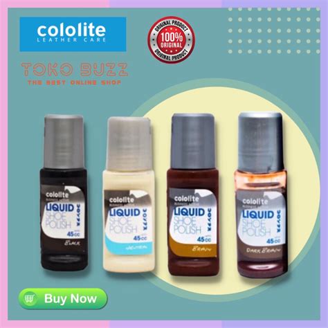 Jual Semir Sepatu Cololite Liquid Shoe Polish Ml Semir Sepatu Cair