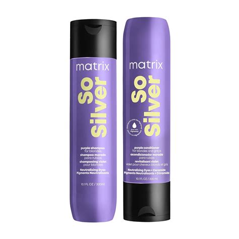 Amazon Matrix So Silver Purple Shampoo And Pigmented Conditioner