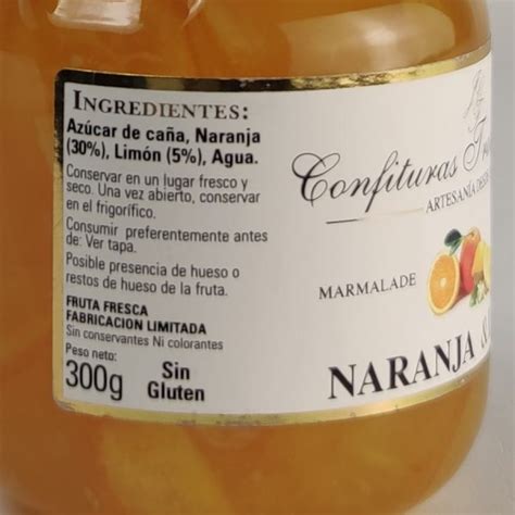 Mermelada artesanal de Naranja y Limón 300 g La Chaine