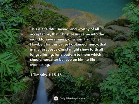 1 Timothy 115 16 Daily Bible Inspirations