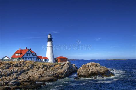 Portland Head Light Maine Stock Photo Image Of Shipping 1119628