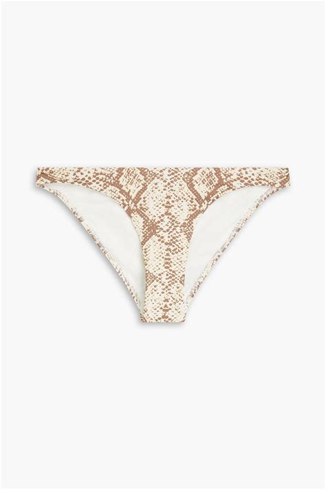 Melissa Odabash Barbados Snake Print Low Rise Bikini Briefs The Outnet