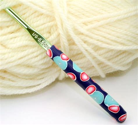 Polymer Clay Covered Crochet Hook New Size I 9 Or 5 50mm Boye Etsy