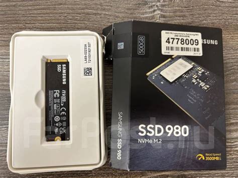 SSD Samsung 980 M.2 NVMe 500Гб ДНС, 500 Гб, PCI-E 3.x x.4, б/у, в ...