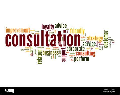 Consultation Word Cloud Stock Photo Alamy