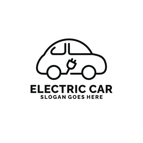 Electric Car Logo Design Vector 24048945 Vector Art At Vecteezy