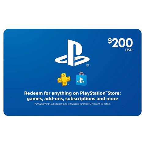 PlayStation Gift Card $200 (US) - Fast Digital Email Delivery for PSN ...