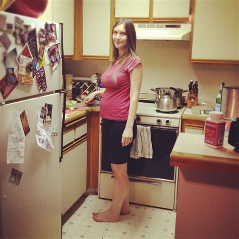 Barefoot And Pregnant In The Kitchen Making Broccoli Past Flickr