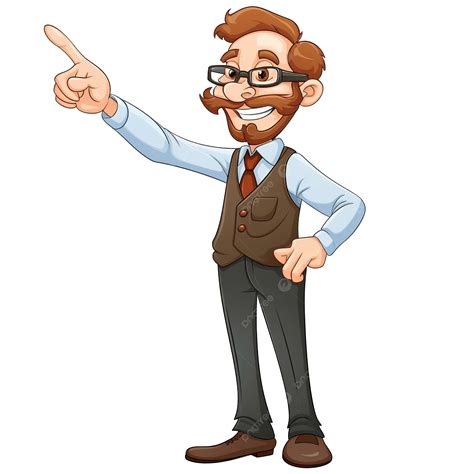 Cartoon Teacher Man Back To School Cute Cartoon Png Transparent