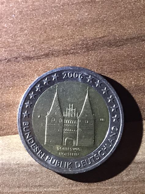 Germany 2 Euro Coin 2006 Schleswig Holstein Holstentor Lübeck A