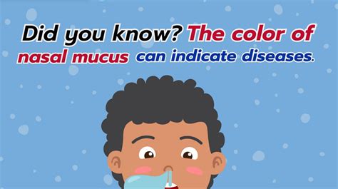 Did You Know The Color Of Nasal Mucus Can Indicate Diseases